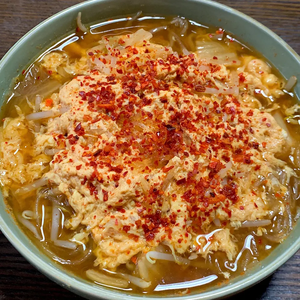 春雨でピリ辛味噌キムチラーメン風^_^|きよっさんさん