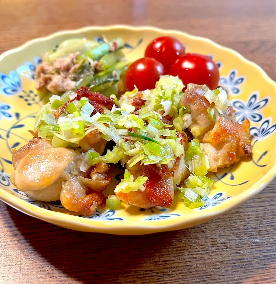 鶏もも肉のネギ塩だれ|ちろるろさん