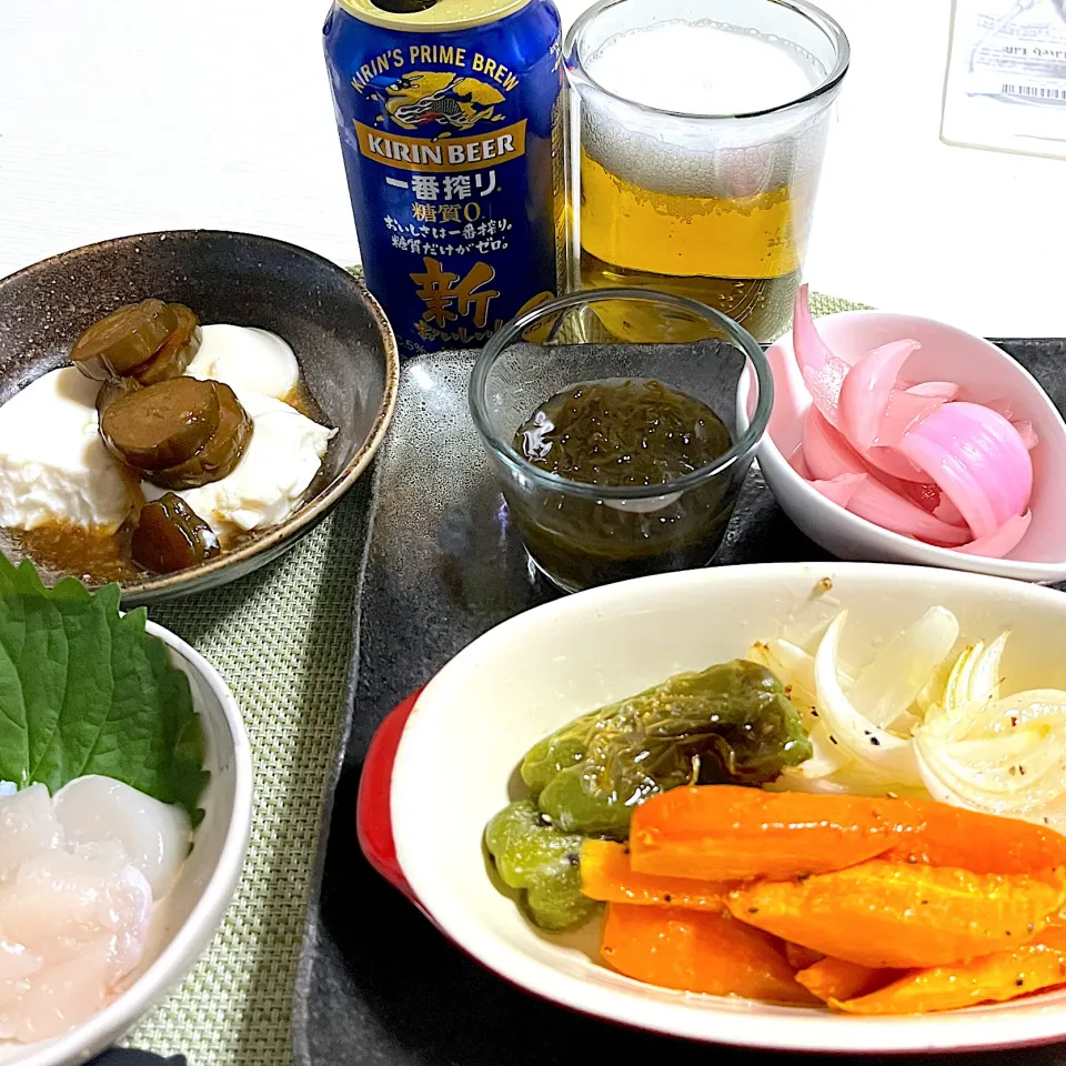 Snapdishの料理写真:7/23晩ご飯：お疲れ家飲み|ななみんさん