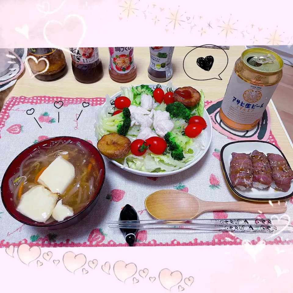 Snapdishの料理写真:７／２３ ｓｕｎ 晩ごはん🍴＊○°|rinaronarさん