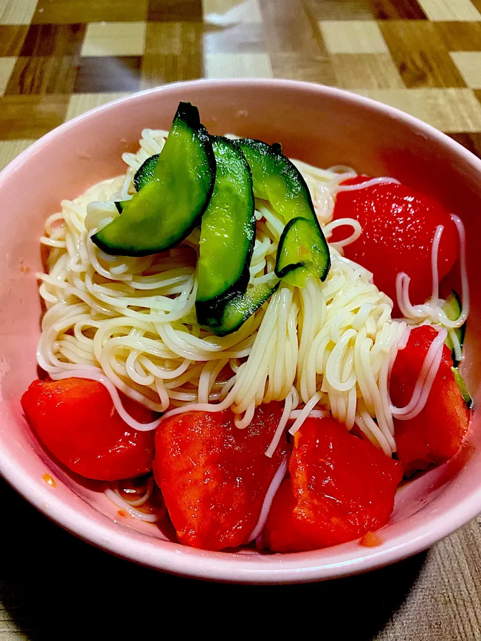 氷トマトそうめん|ゆかぢさん