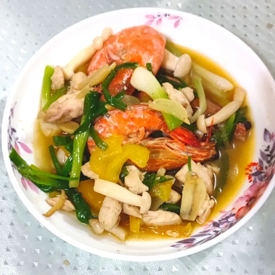 Mix Vegie with Prawn|simatasepetさん