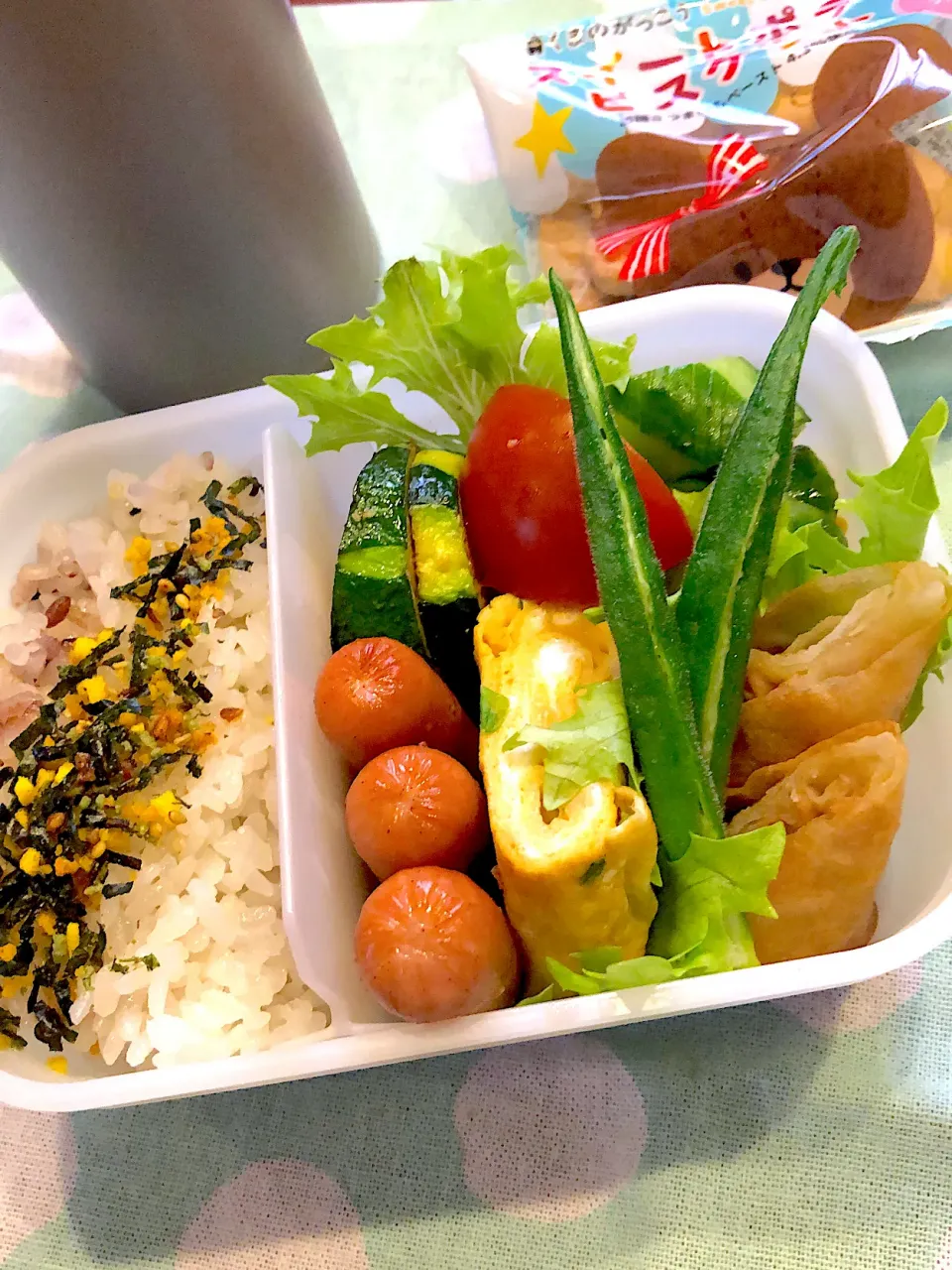 2023.7.25  ＊今日のお弁当＊小ねぎの卵焼き.•♬|rinrin*mama*さん