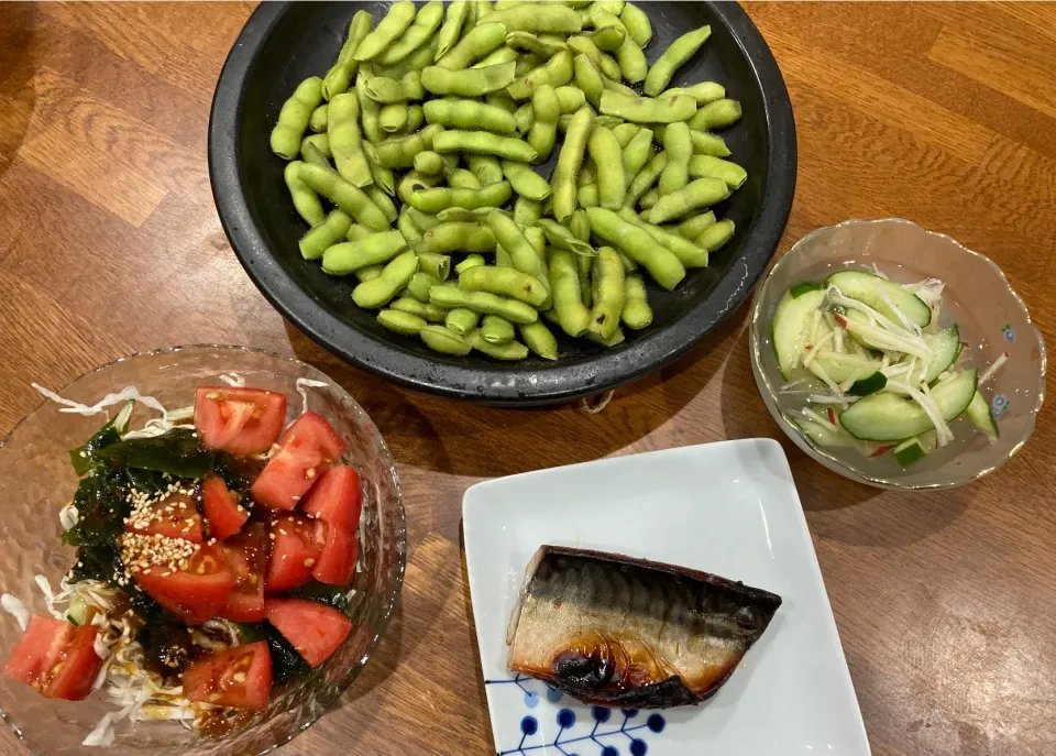 Snapdishの料理写真:大量の枝豆で　晩ご飯|sakuramochiさん