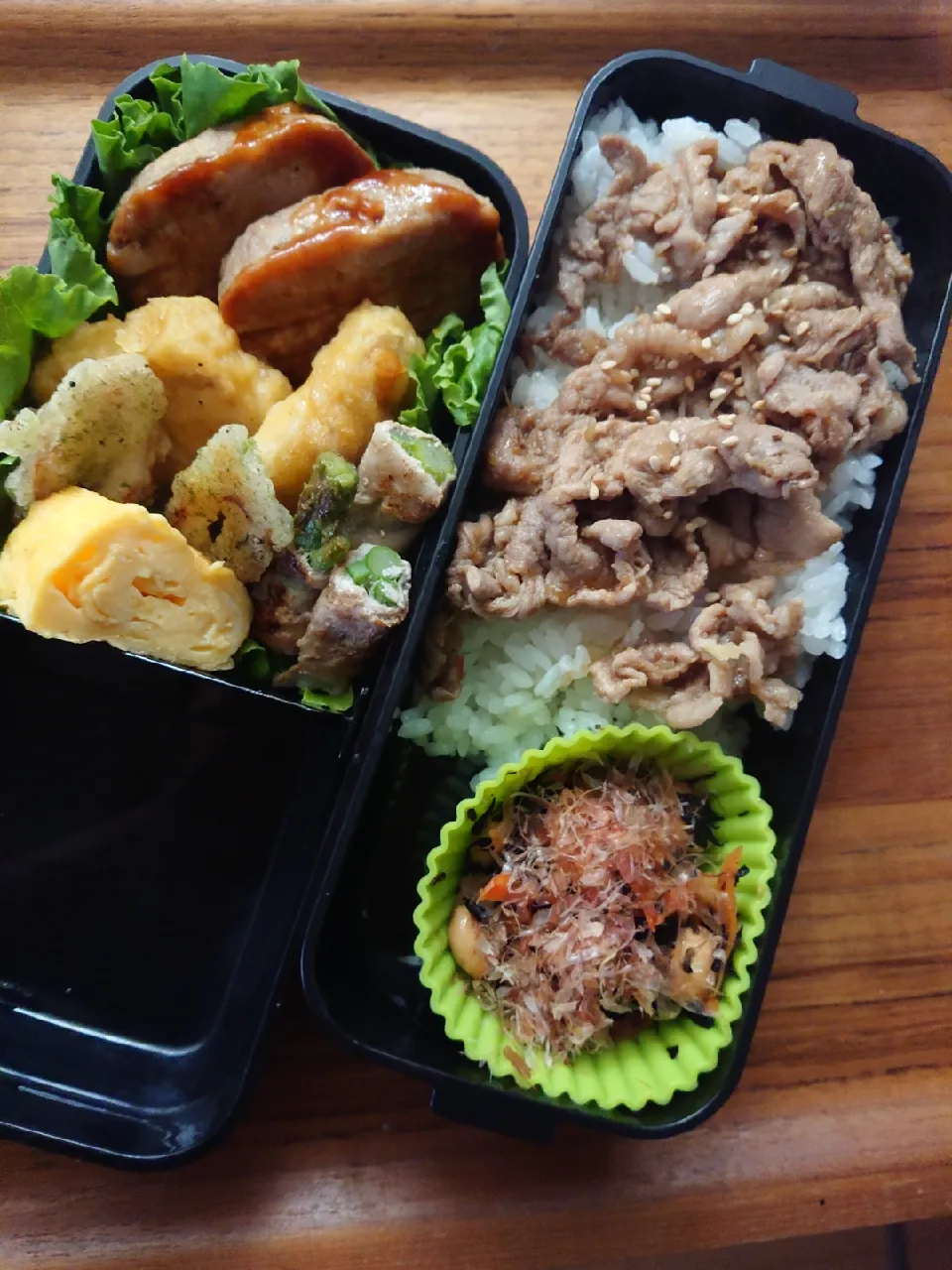 50日目
夏休み弁当。ちょっと軽め|すーじーままさん