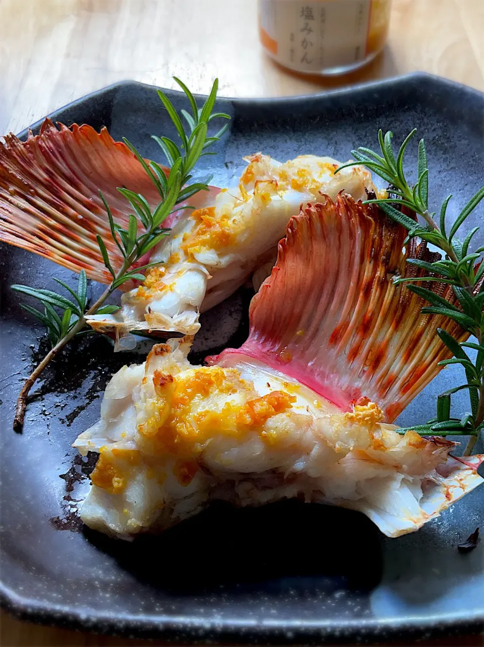 釣り魚🎣オニカサゴのカマの塩みかん焼き🍊|9421beruさん