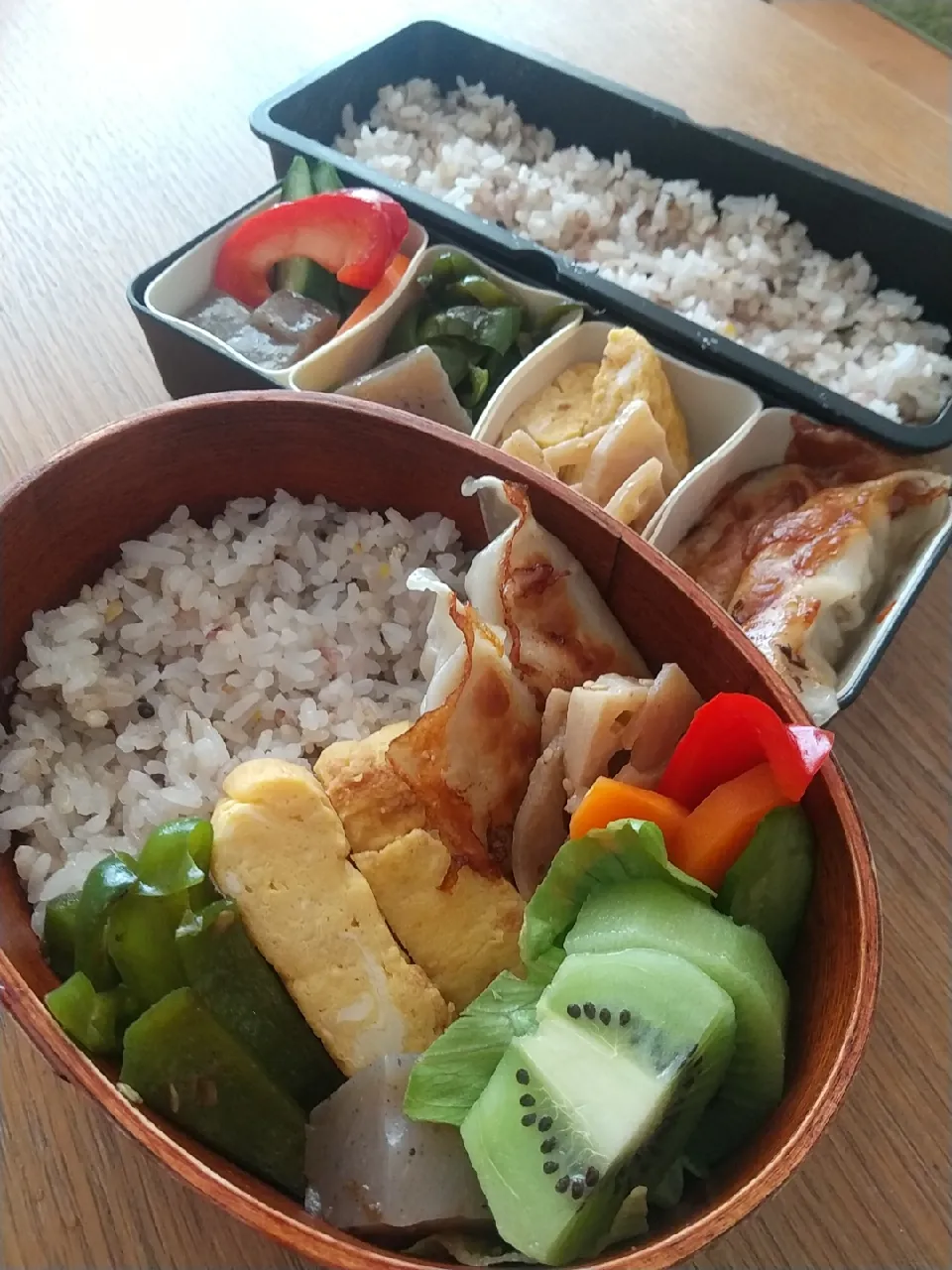 餃子弁当|まきごろうさん