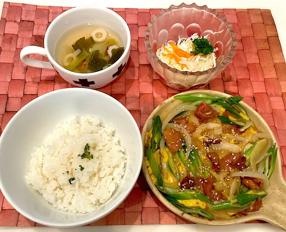 中学生息子のお昼ご飯🍚 焼き鳥の親子丼🐓🥚|Snow10さん