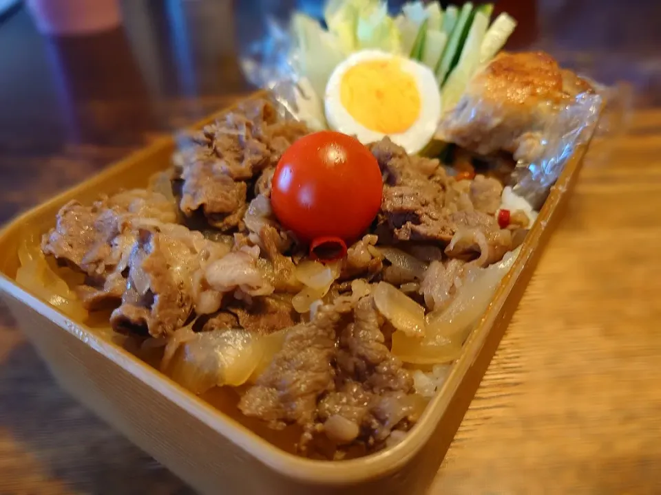 牛丼弁当(*^^*)|しーPaPaさん