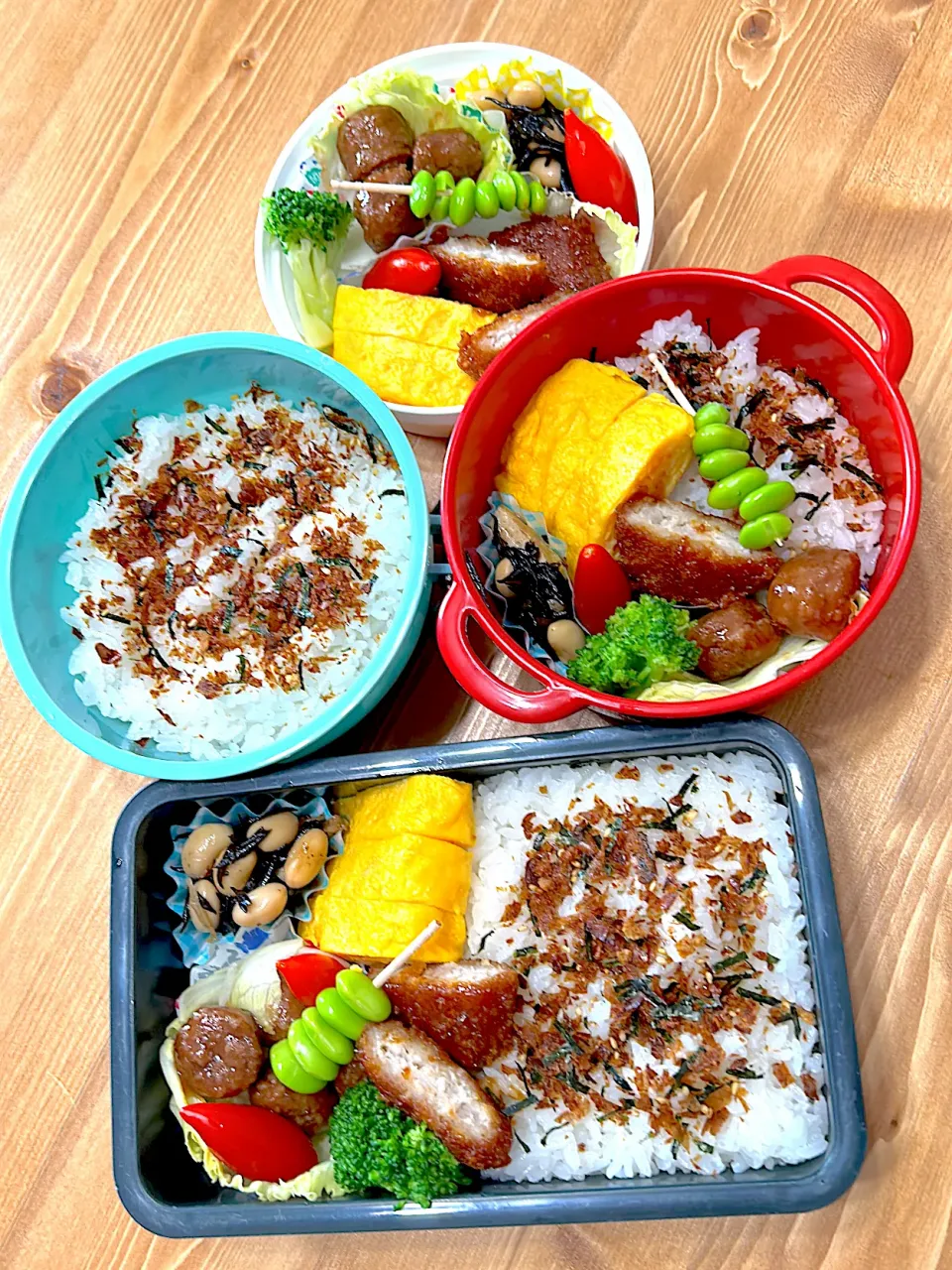 今日のお弁当🍱　夏休み弁当🍙|地蔵菩薩さん