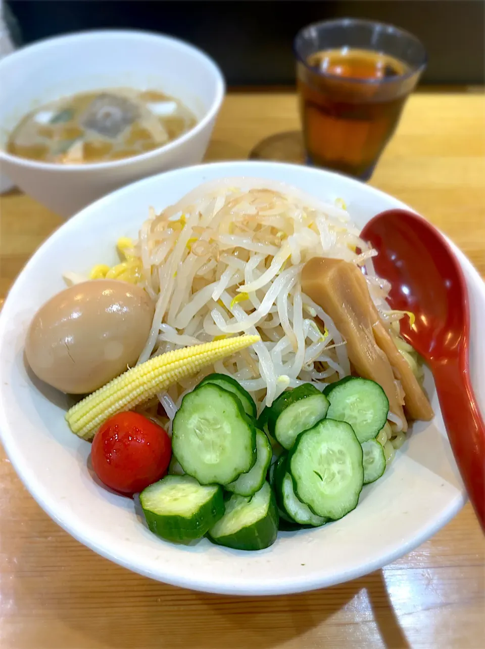 Snapdishの料理写真:すったて風つめたーい味噌つけめん@味噌麺処 花道庵 北参道店|morimi32さん