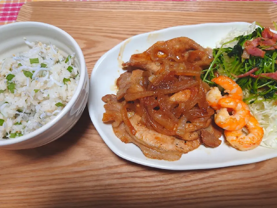 お夕飯（しょうが焼き）|はなちゃんさん