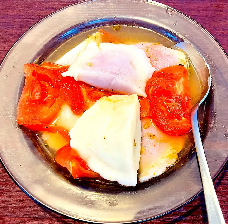 ポーランドベリーチーズとほうれん草肉餃子のトマトスープ|sjさん