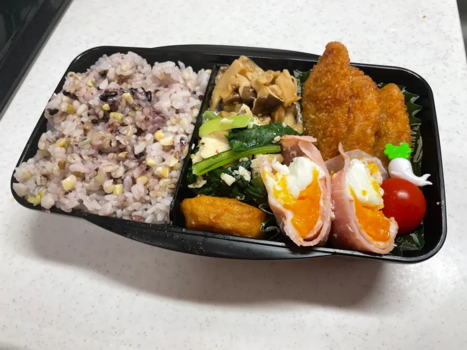 7/27 彼氏弁当⁂白身のフライ弁当|ゆさん