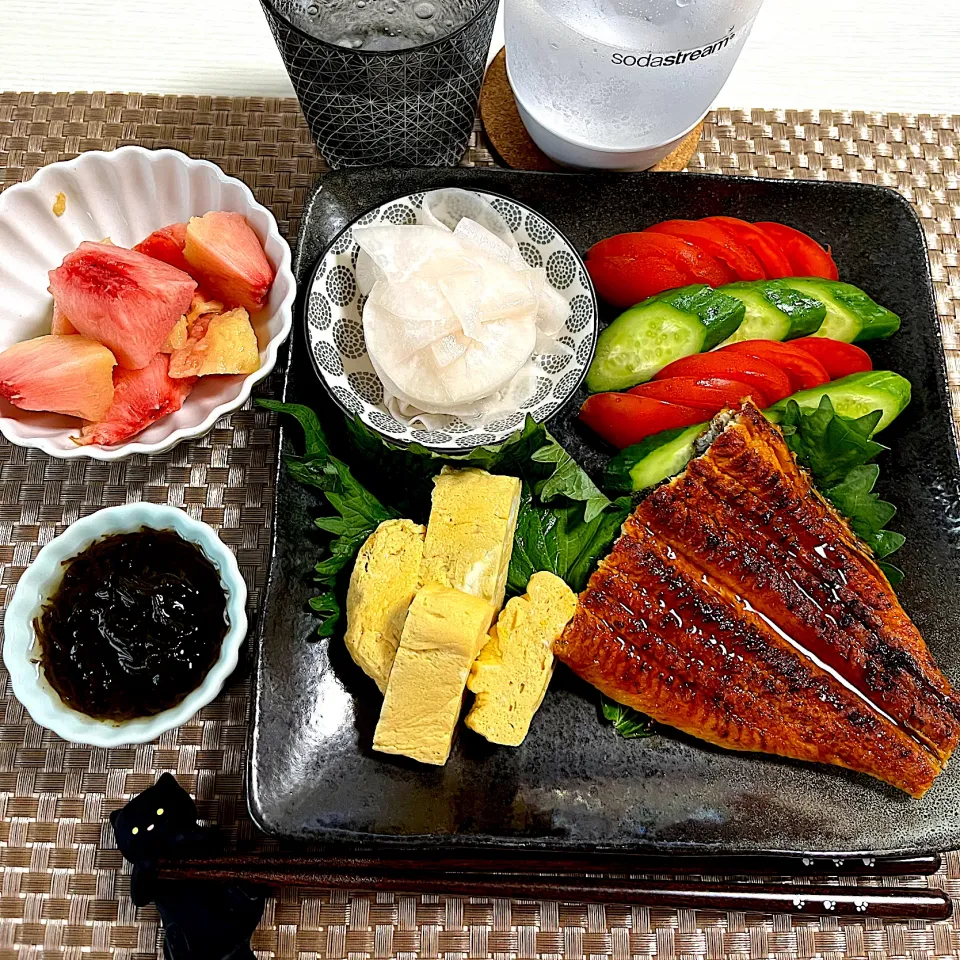 7/27晩ご飯：うなぎの蒲焼き|ななみんさん