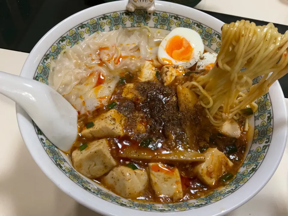 ワンタン入り痺れる麻婆麺
#痺れフェチ
#市販のルーは使わない|Takeshi  Nagakiさん