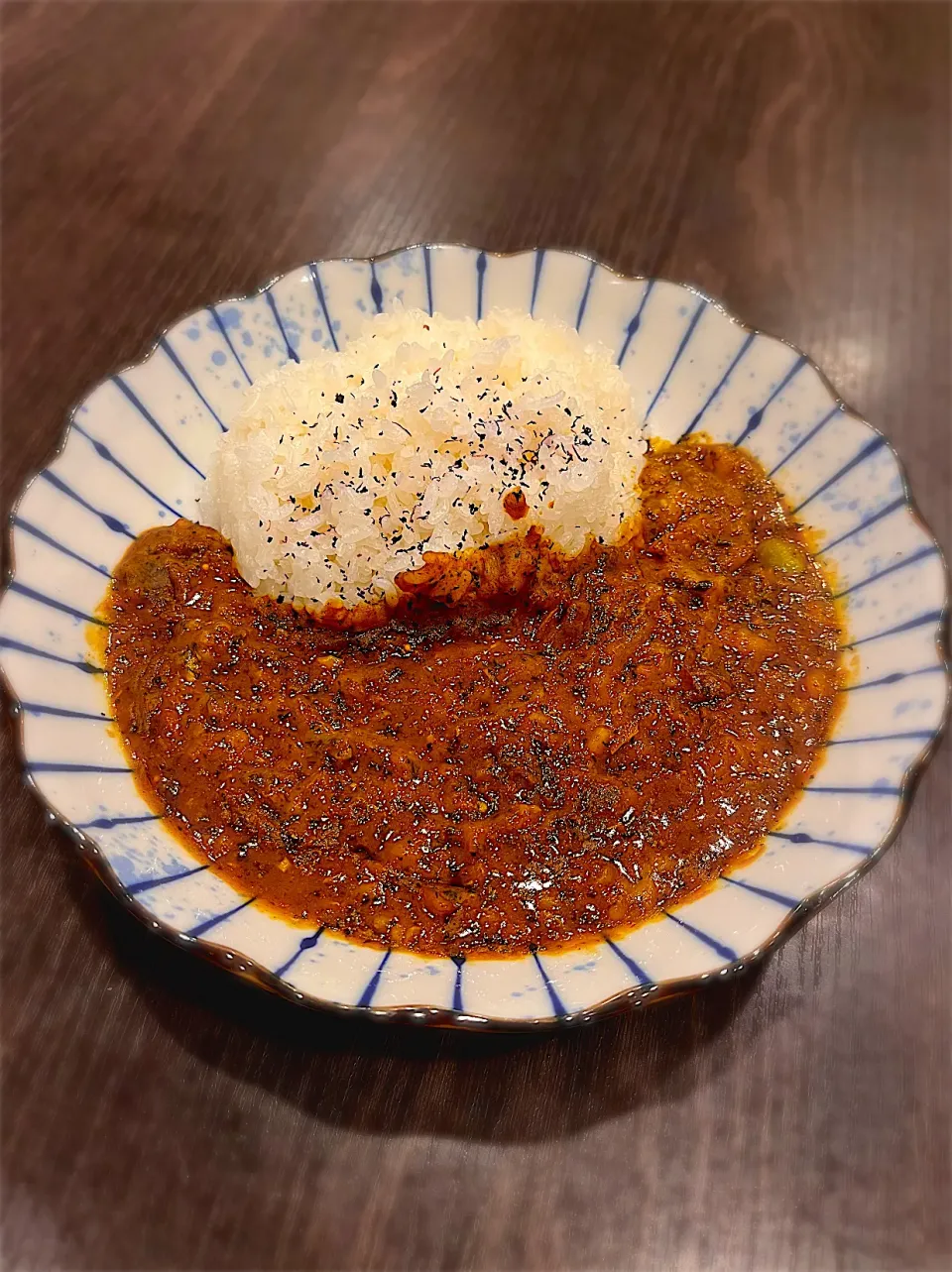 青唐醤油とゆかりでししゃもヴィンダルーカレー|deekay71さん