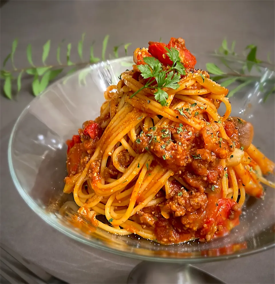 ミニトマトたっぷりボロネーゼ|noriben0211さん