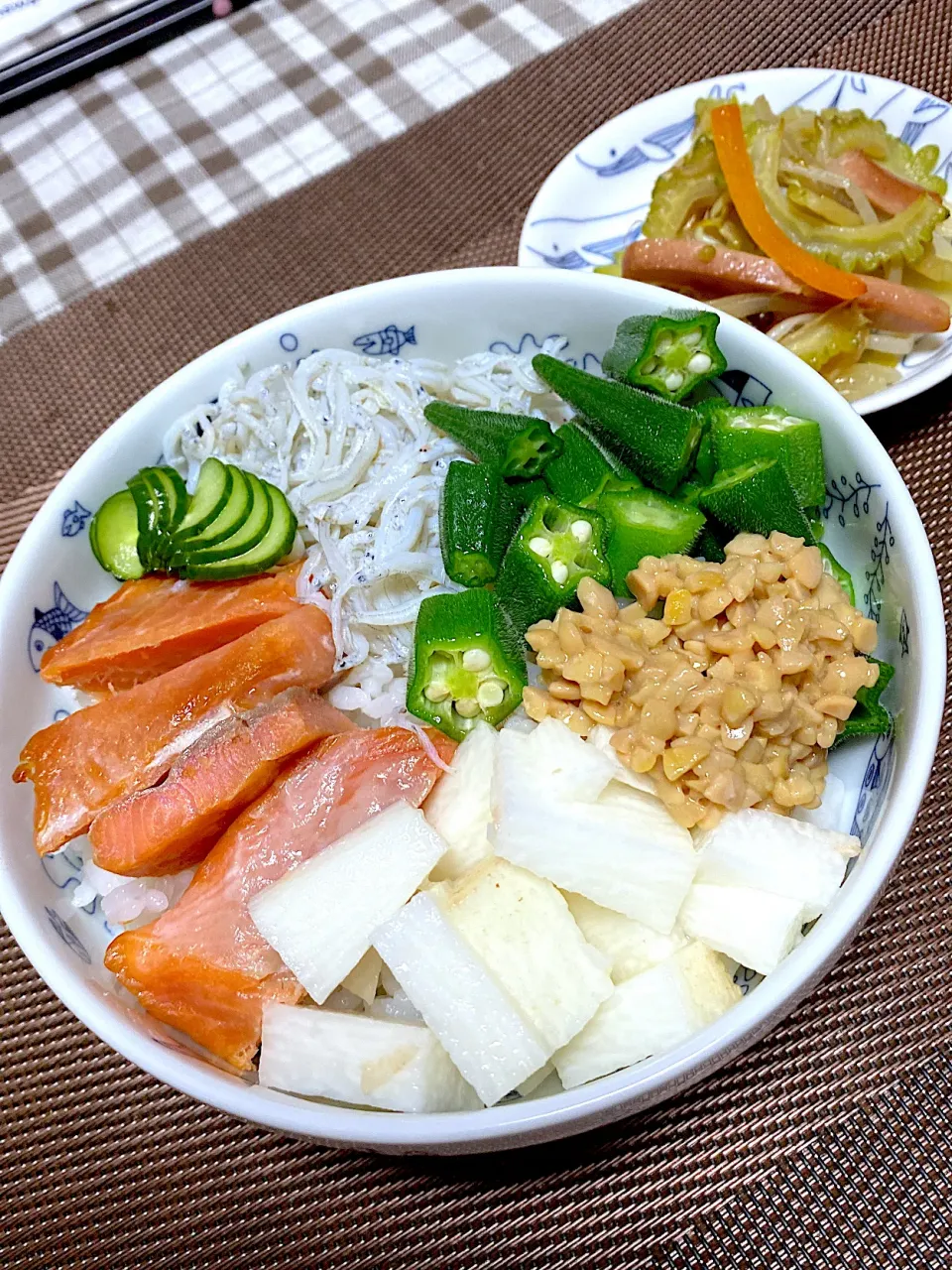 Snapdishの料理写真:ねばねば丼|aru_sakazakさん