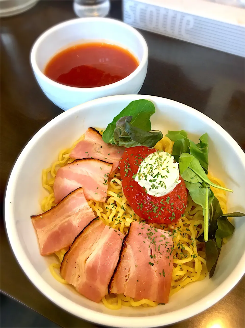 Snapdishの料理写真:とまとつけ麺|リフルシャッフルさん