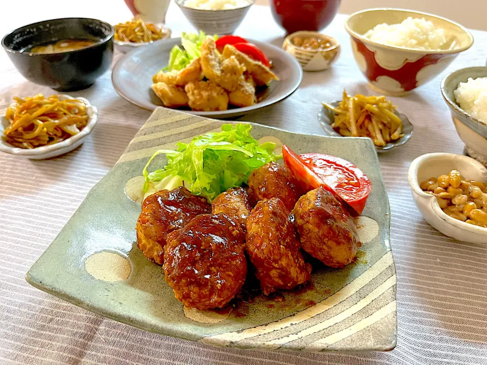 野菜たっぷり鶏つくねと赤魚の竜田揚げ|ゆかりさん