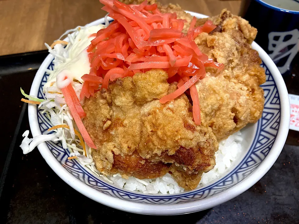 から揚げ丼|はっちぃさん