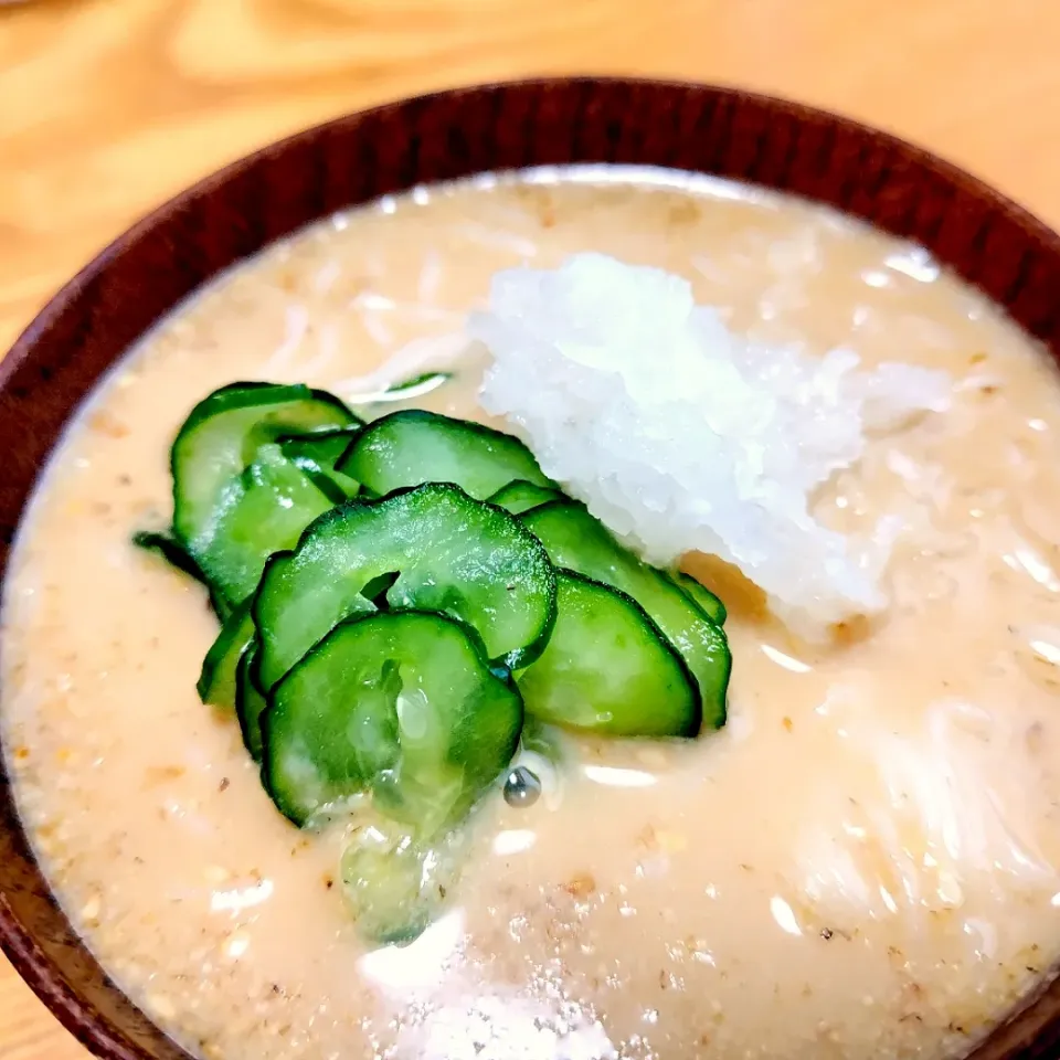 胡麻味噌ミルクそうめん|ぽんしきさん