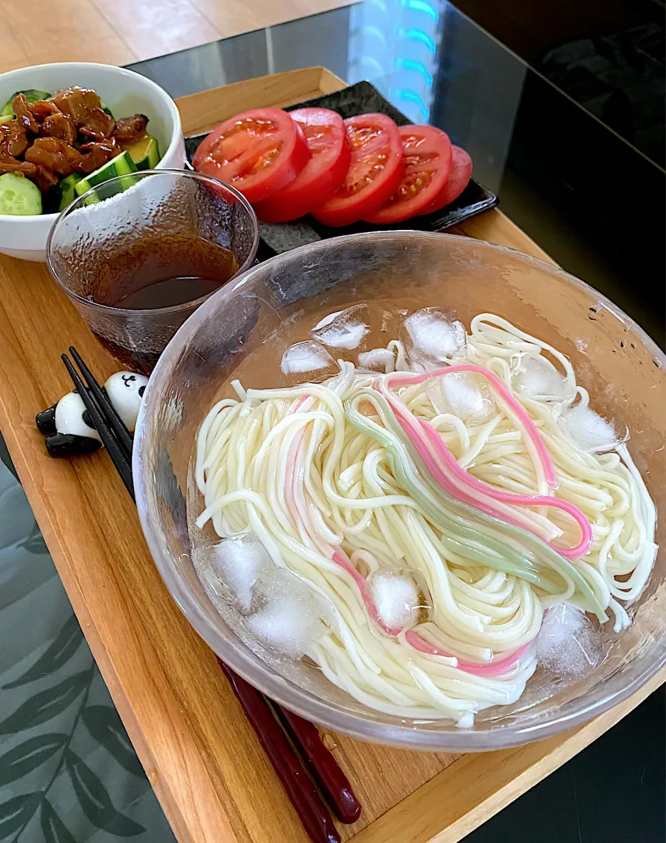 ゆかりさんの料理 くるくる素麺🌀🌀😆|ゆかりさん