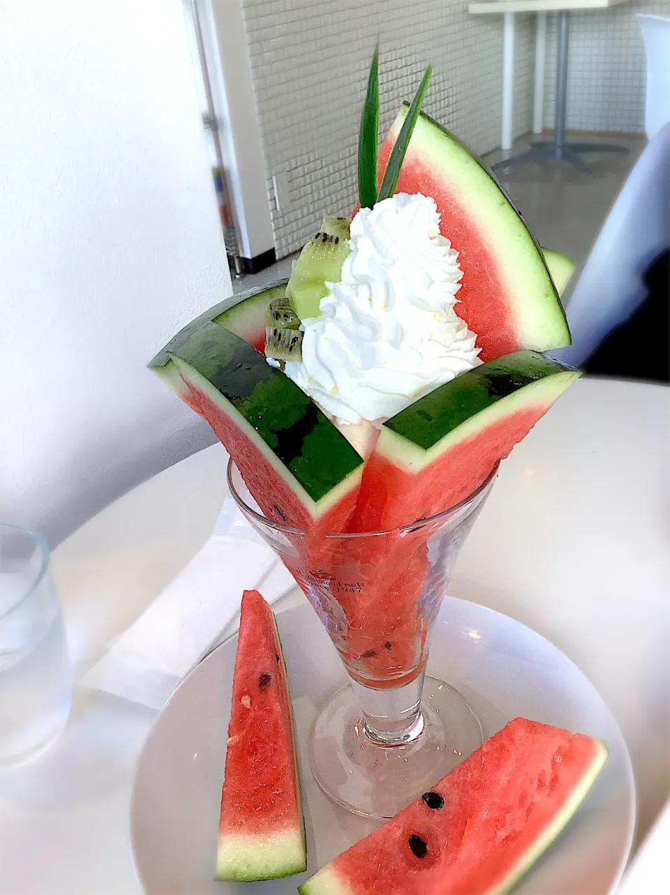 Snapdishの料理写真:山形県天童大玉🍉スイカパフェ😋|アライさんさん