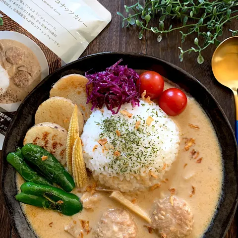 「NIKUVEGE ココナッツカレー」を使ってみたSnapdishの料理・レシピ写真:NIKUVEGEココナッツカレー　#モニター当選ありがとうございます