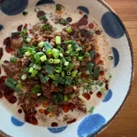 Snapdishの料理写真:冷やし豆乳坦々素麺作ったよ🍜|NOMU'S キッチン🍳さん