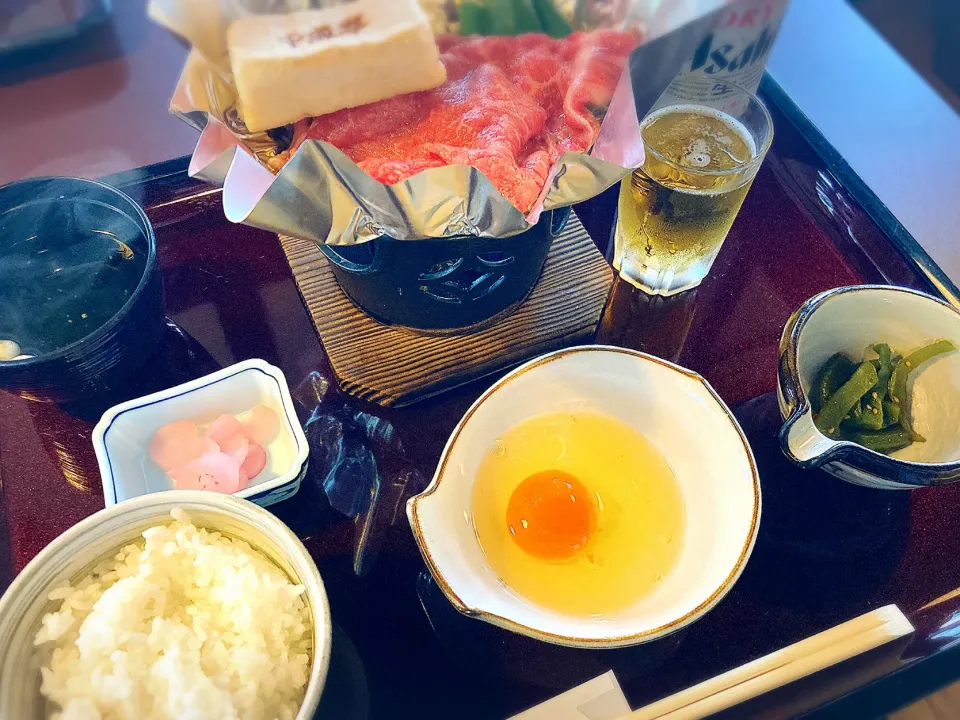 Snapdishの料理写真:すき鍋御膳 ¥2,420|Blue Moon Caféさん