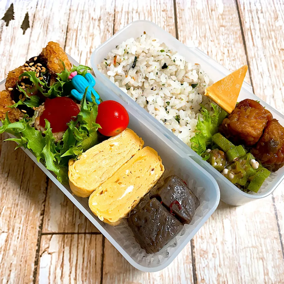 🙂チキン味噌カツ＆ピーマンの肉詰め弁当🙂|Laniさん