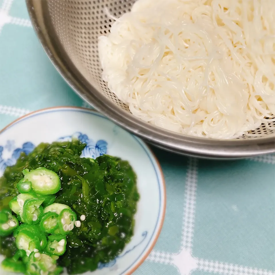 ねばねば素麺|あーるさん