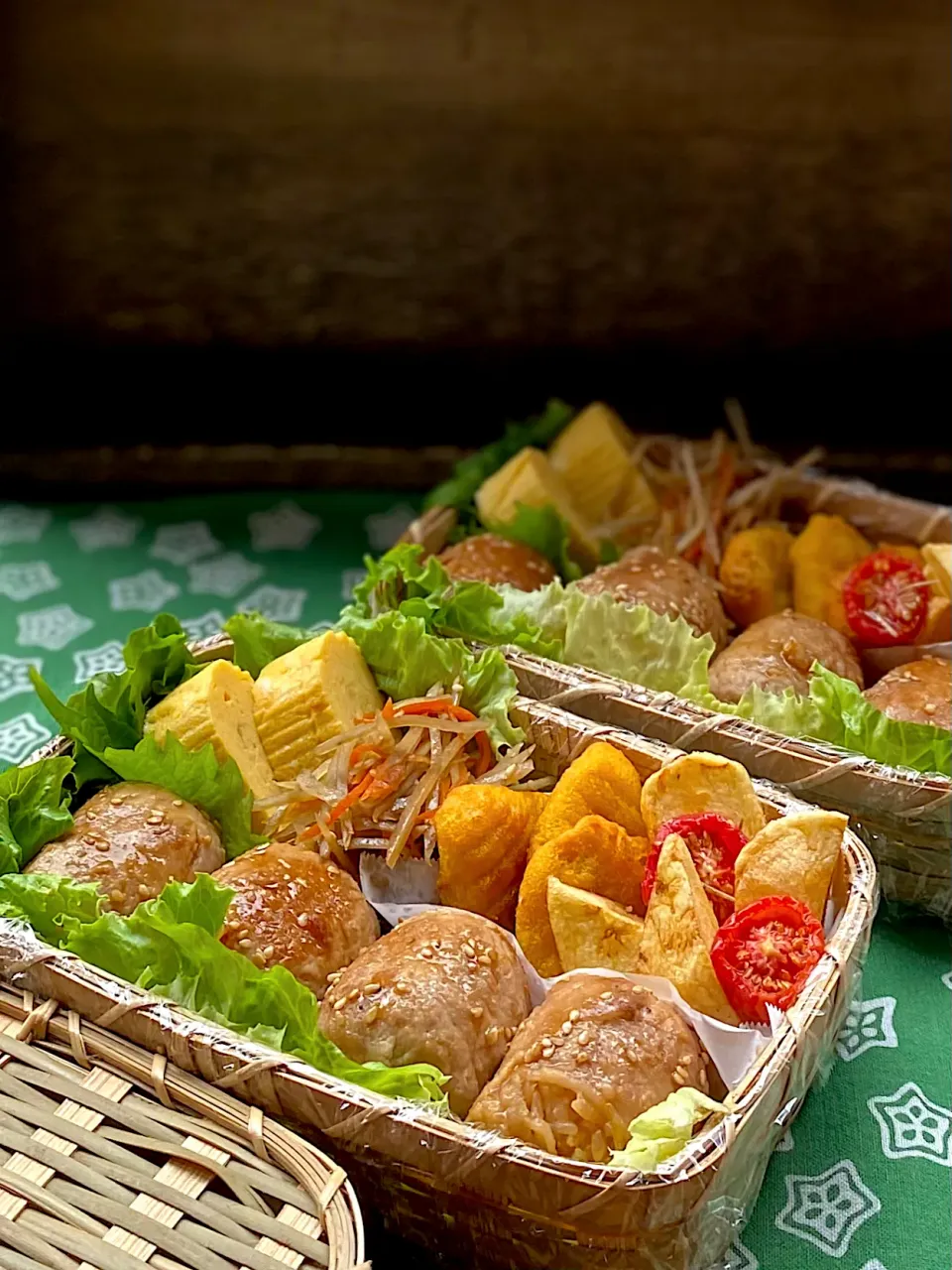 肉巻きおにぎり弁当|けいこさん