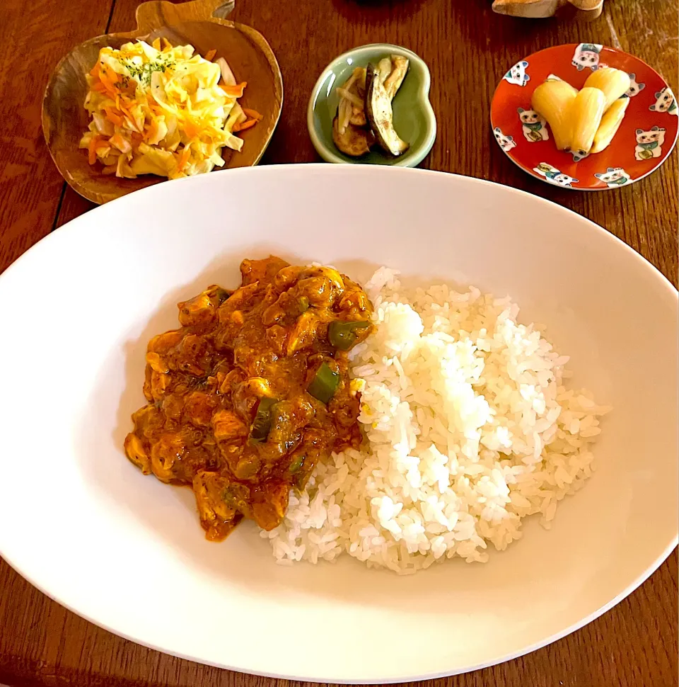 晩ごはん♯カレー♯ティッカマサラ♯夏野菜グランプリ|小松菜さん