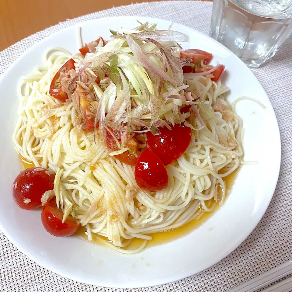 トマトツナそうめん|かなママさん