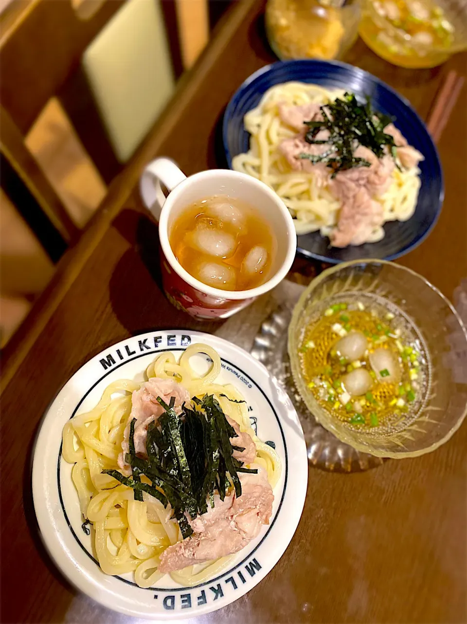 豚しゃぶ冷しうどん　麦茶|ch＊K*∀o(^^*)♪さん