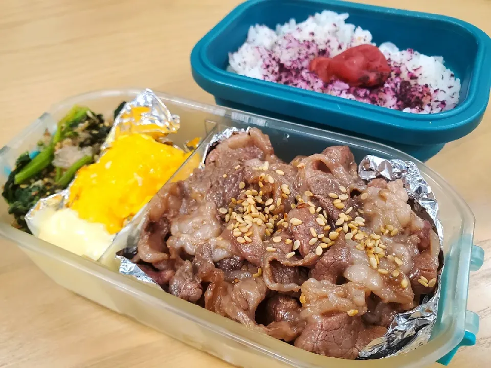 今日の手作り弁当は夏バテ防止の牛肉弁当|motohiroさん