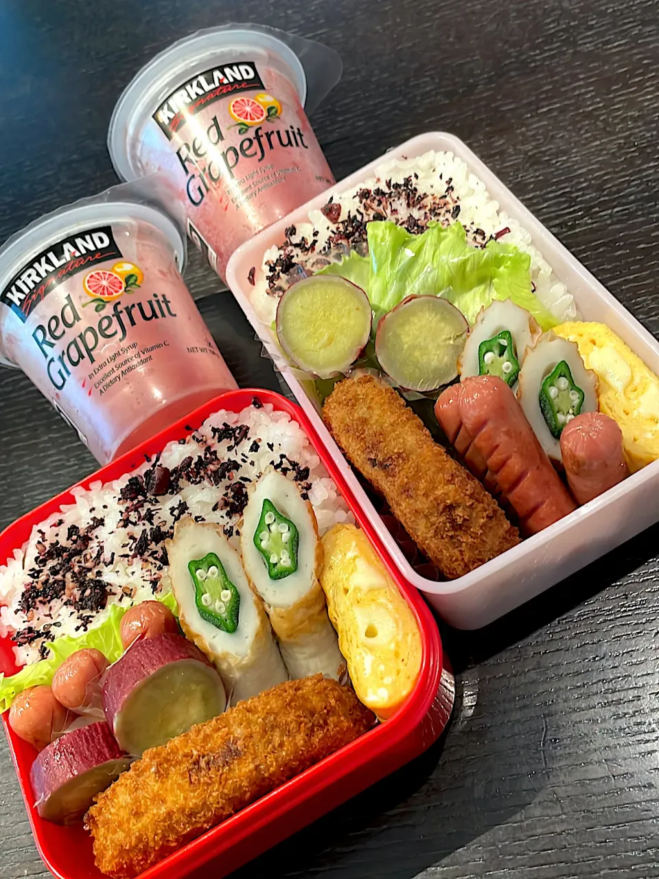 コロッケとさつまいも🍠の🥔弁当|雑草シェリーさん