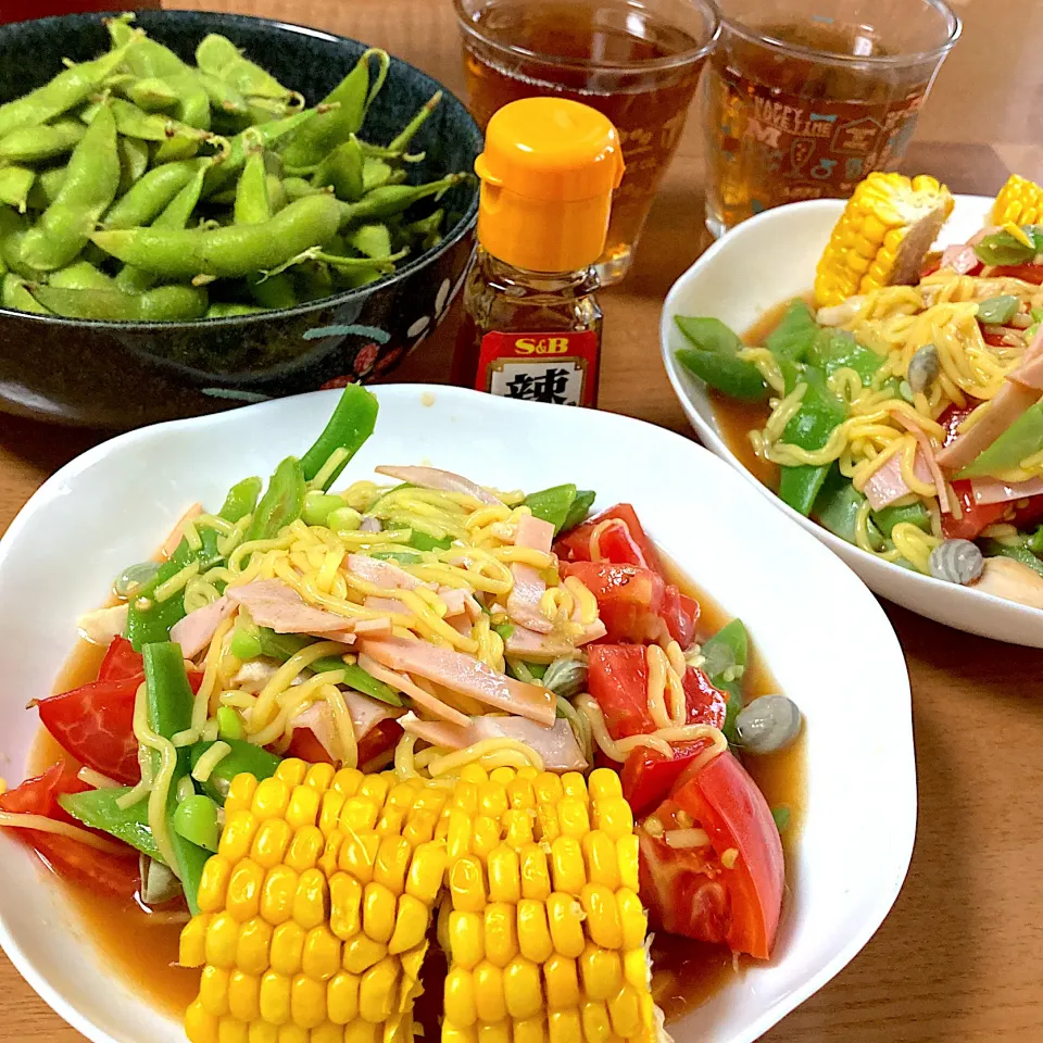 Snapdishの料理写真:冷製こんにゃく麺|みんみんさん