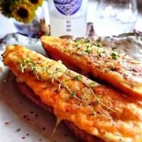 ズッキーニのオープンサンド