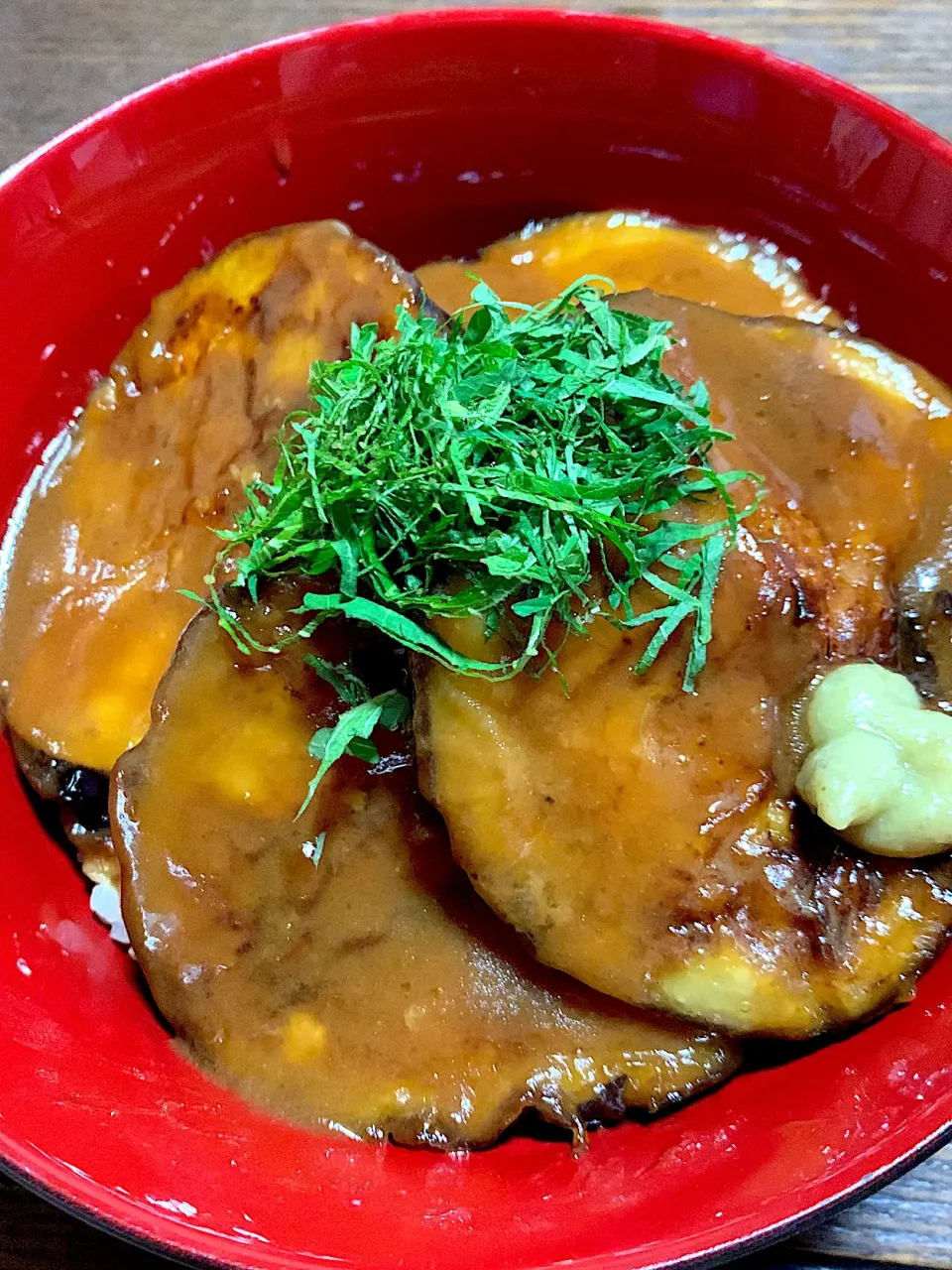 茄子の蒲焼き丼|きよっさんさん