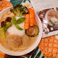 Snapdishの料理写真:NIKUVEGEココナッツカレーのグリル野菜トッピング|Mayuさん