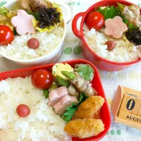 Snapdishの料理写真:🍴息子達のゆる～い置き弁&自分弁当|tomoさん