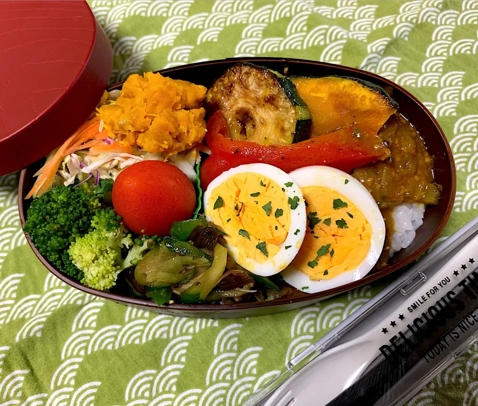 Snapdishの料理写真:キーマカレー弁当🍛|がおりんさん