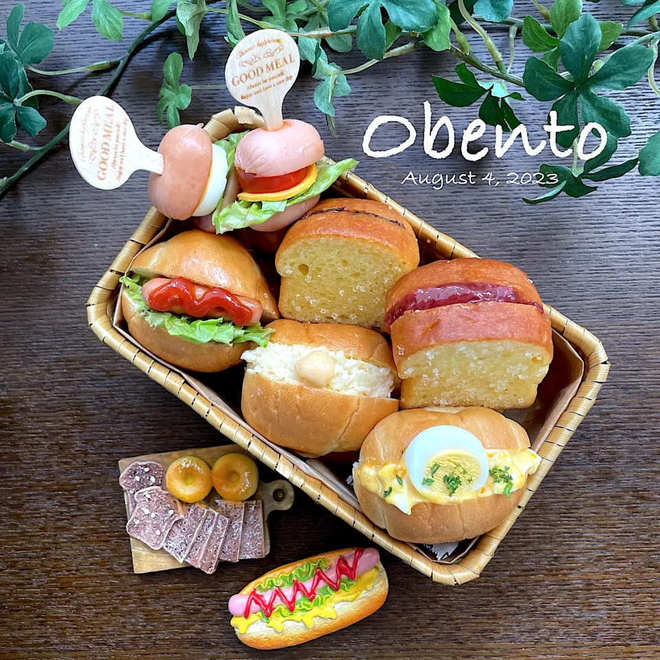 ミニロールパンサンド弁当🥪|まぁちゃんさん