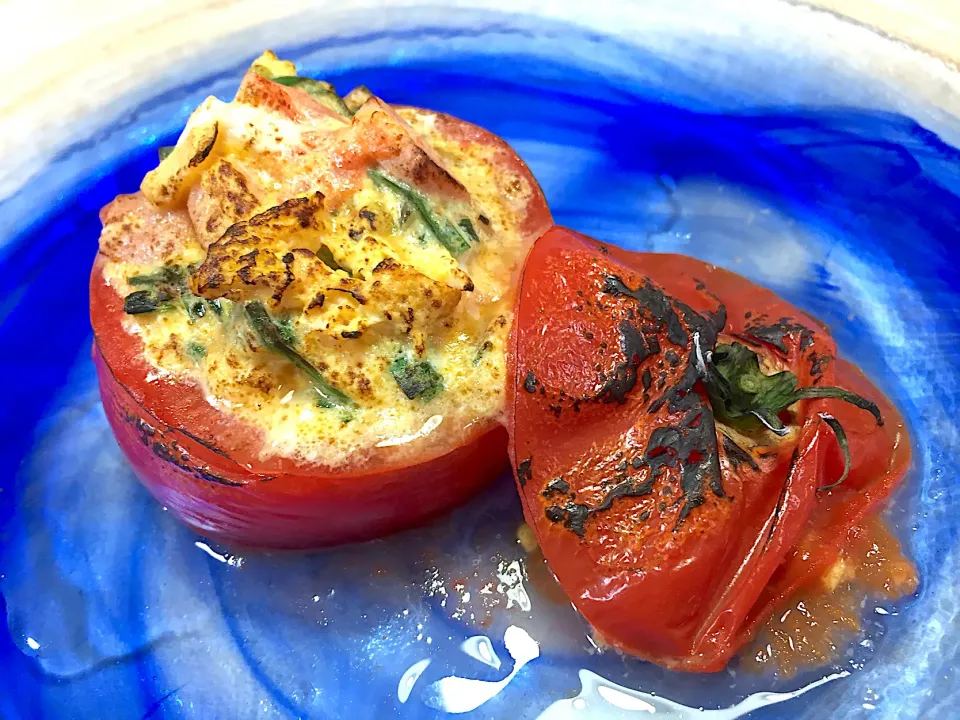 Snapdishの料理写真:❤️まーくん亭❤️🍅トマトグラタン🍅|kuririnさん