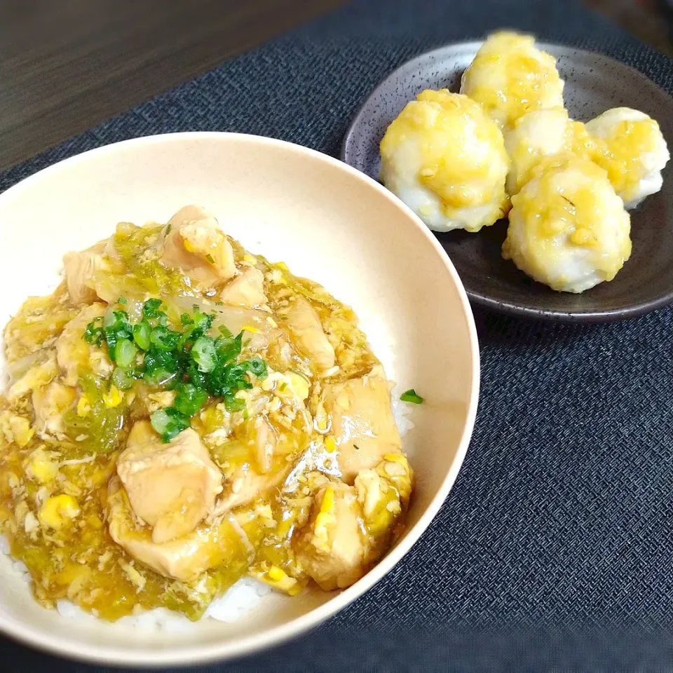 白菜とむね肉のあんかけ丼|Miさん