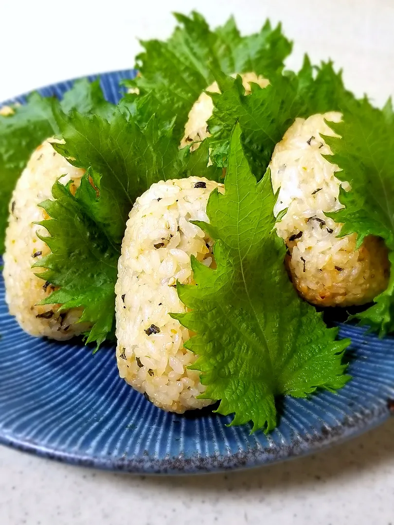 大葉味噌焼おにぎり|ぱんだのままんさん